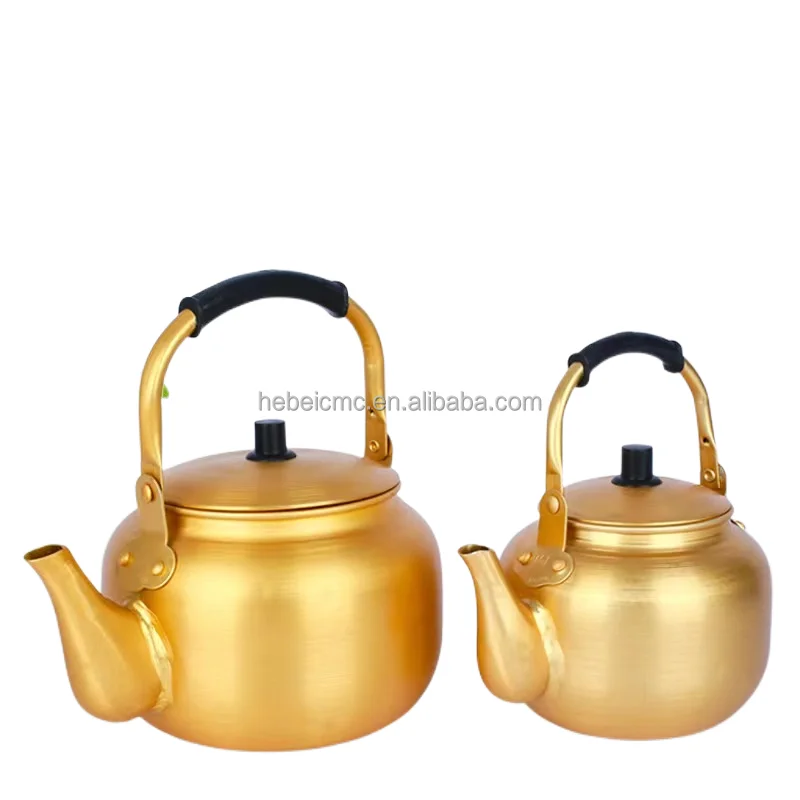 Factory Direct Sales Aluminum Yellow Kettle ,Aluminum Teapot Hot Sale Large Capacity Gas Water Kettle