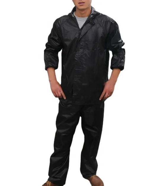 2024 polyester Nylon water proof breathable hiking fishing camp tour climbing rain wear coat raincoat suit with rain pants