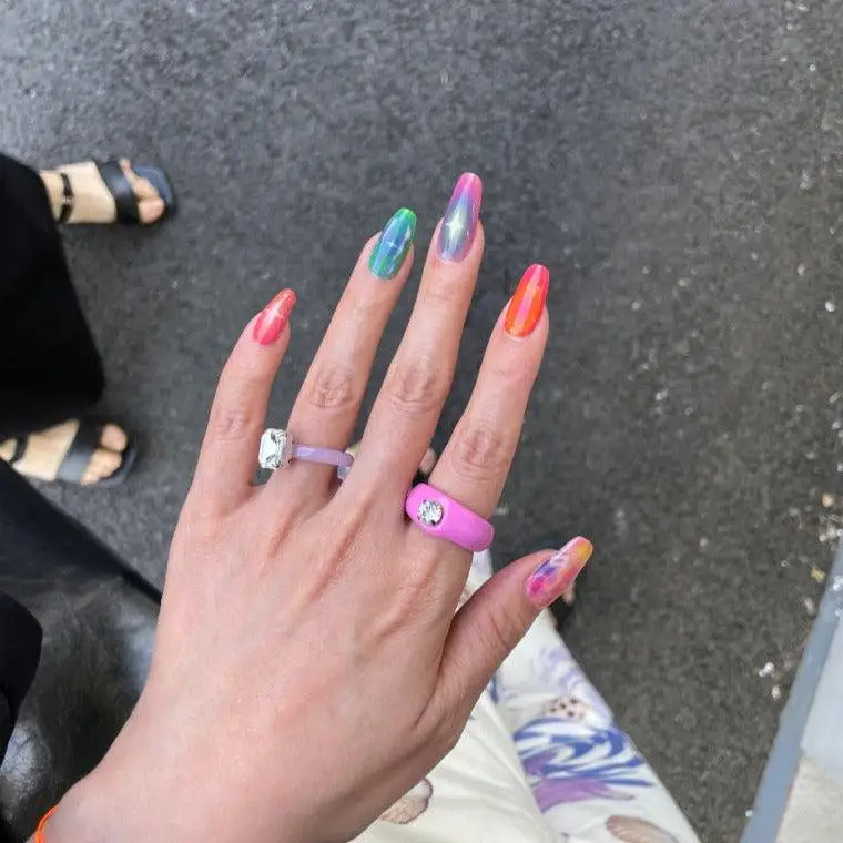 Korean 100% Real Salon Quality Press on gel nails Gel Nail sticker manicure Wholesale Certified