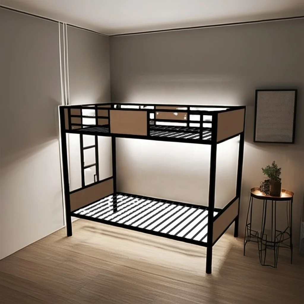 High Quality Modern Metal Bunk Bed Adults Students Hotels Schools Hospitals Villas-Reclining Bedrooms Apartments Farmhouses
