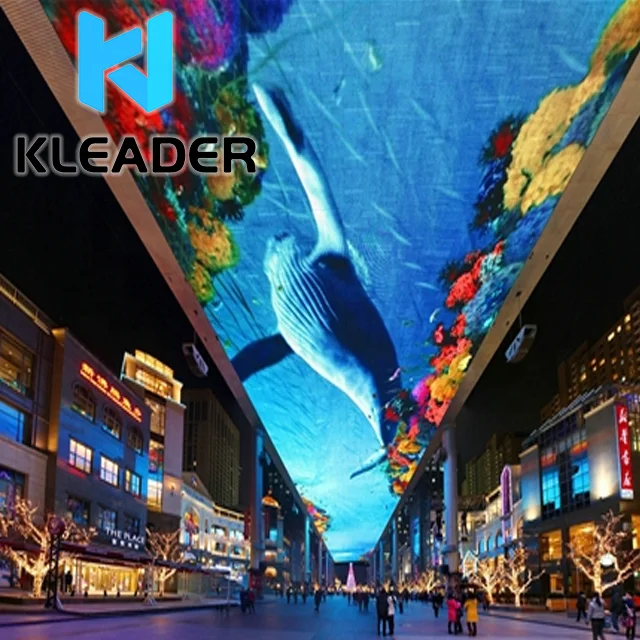 Sky Led Screens 3D Hologram Display Projection Video Content Animation Source Projector Screen Sky Indoor For Malls And Museums