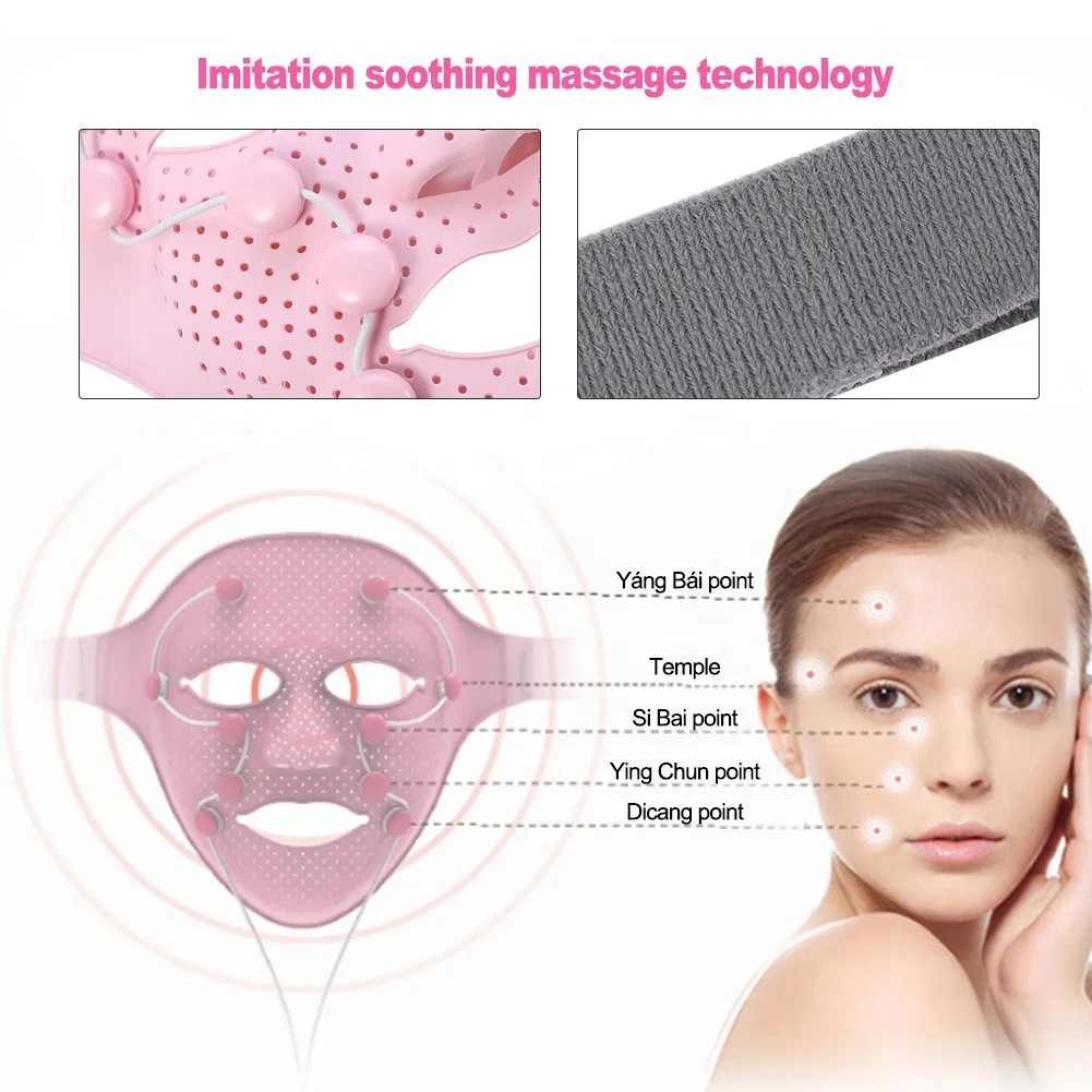 3D Magnet Vibratory Skin Rejuvenation Magic Face Lift Massager Custom Logo Anti Puffy Eyes Dark Circles Microcurrent Facial Mask