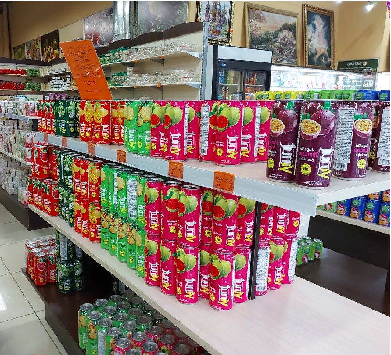 Бесплатный образец Vinut Box 4 банки Премиум игристый персиковый и задний чай Лидер продаж низкая цена минимальный заказ разумная бесплатный дизайн