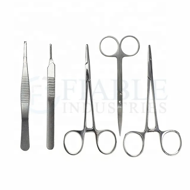 Laceration Kit/  Surgical Kit /5-Piece Tool Kit / Small Instruments set