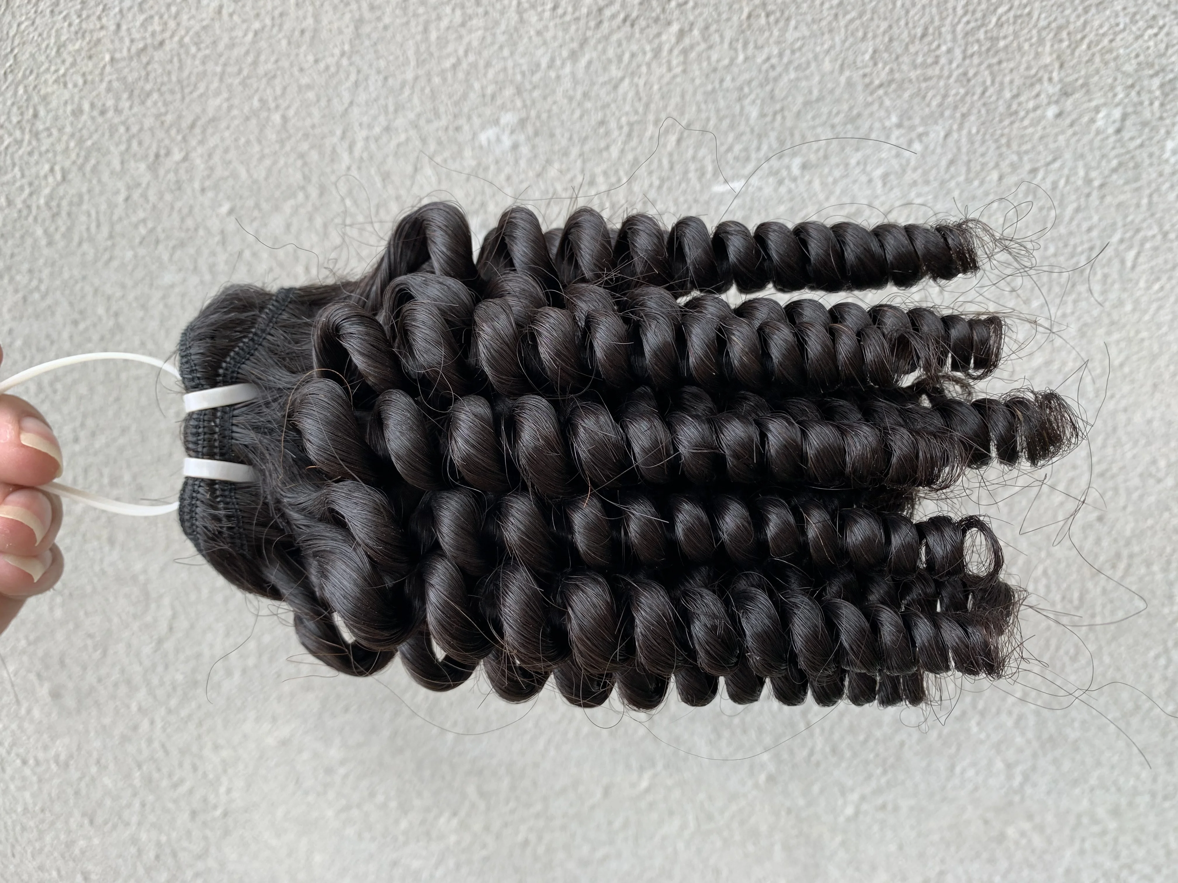  [Лето волос] глубокие кудрявые маленькие волосы черного цвета | Телефонные для наращивания Все по заводским ценам