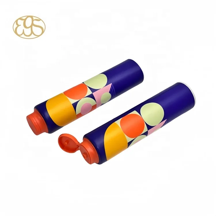 PCR plastic Cosmetics five roller 304 Stainless ball massage body 200ml cream tube