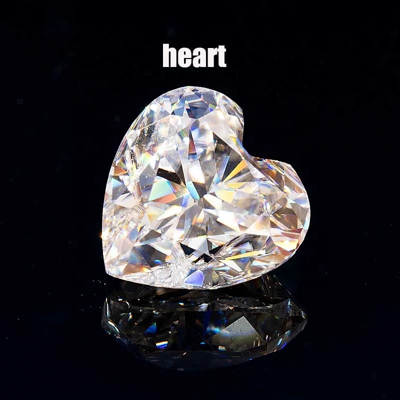 Natural diamond price lab grown Fancy Intense white color Heart shape diamond for ring gold Heart cut diamonds