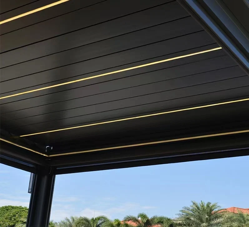 Customized Motorized Aluminium Louvered Pergola Pergola Aluminium Outdoor