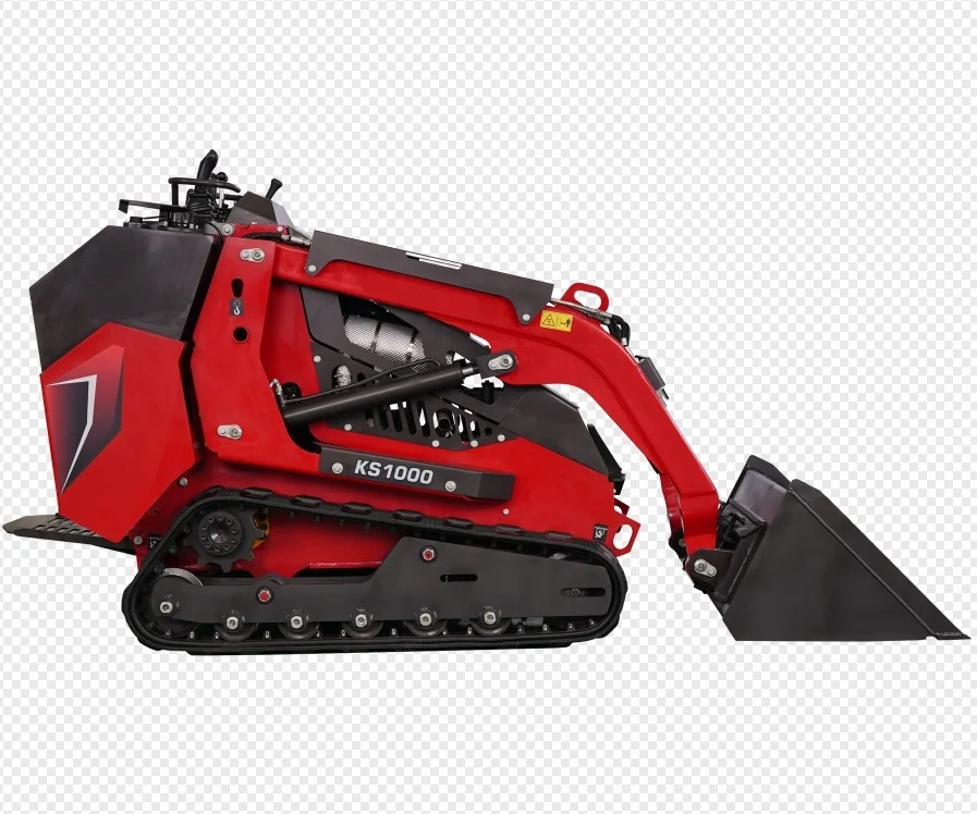 XINIU 1.5 Ton KS1000 Skid Steer Loader New Rhinoceros Compact Front Loader with Japanese Engine Crawler Loader Components