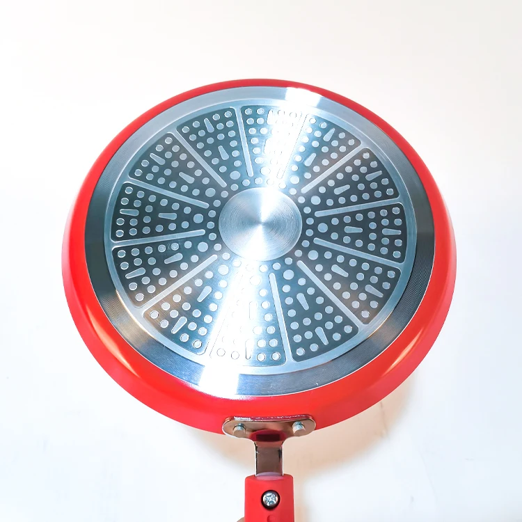 New handle design 10 inch pizza pan Aluminum nonstick cookware with NEW bottom