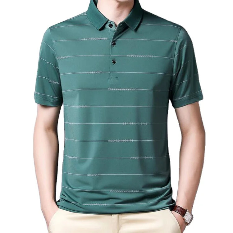 Wholesale Cotton hemp Men Casual Slim Fit Shirts collar Pure Color Polo Fashion wear polo T-Shirts