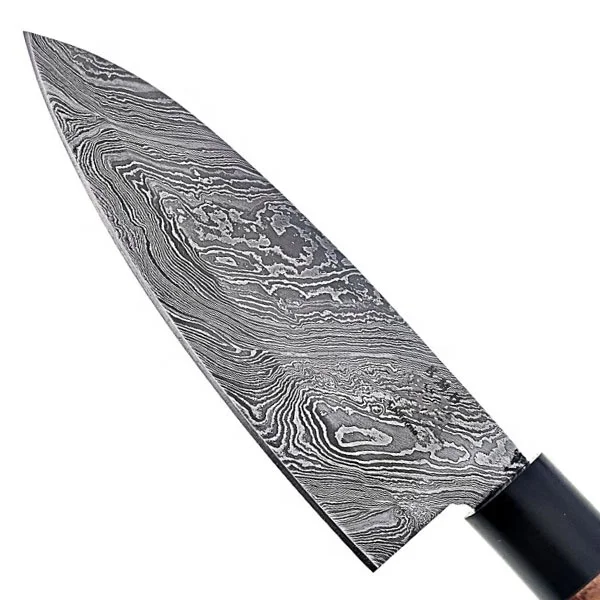 Top-Rated Quality Custom Handmade Forged Damascus Steel Kitchen Chef Knife, Kitchen Knife Walnut Wood Handle With Leather Sheath