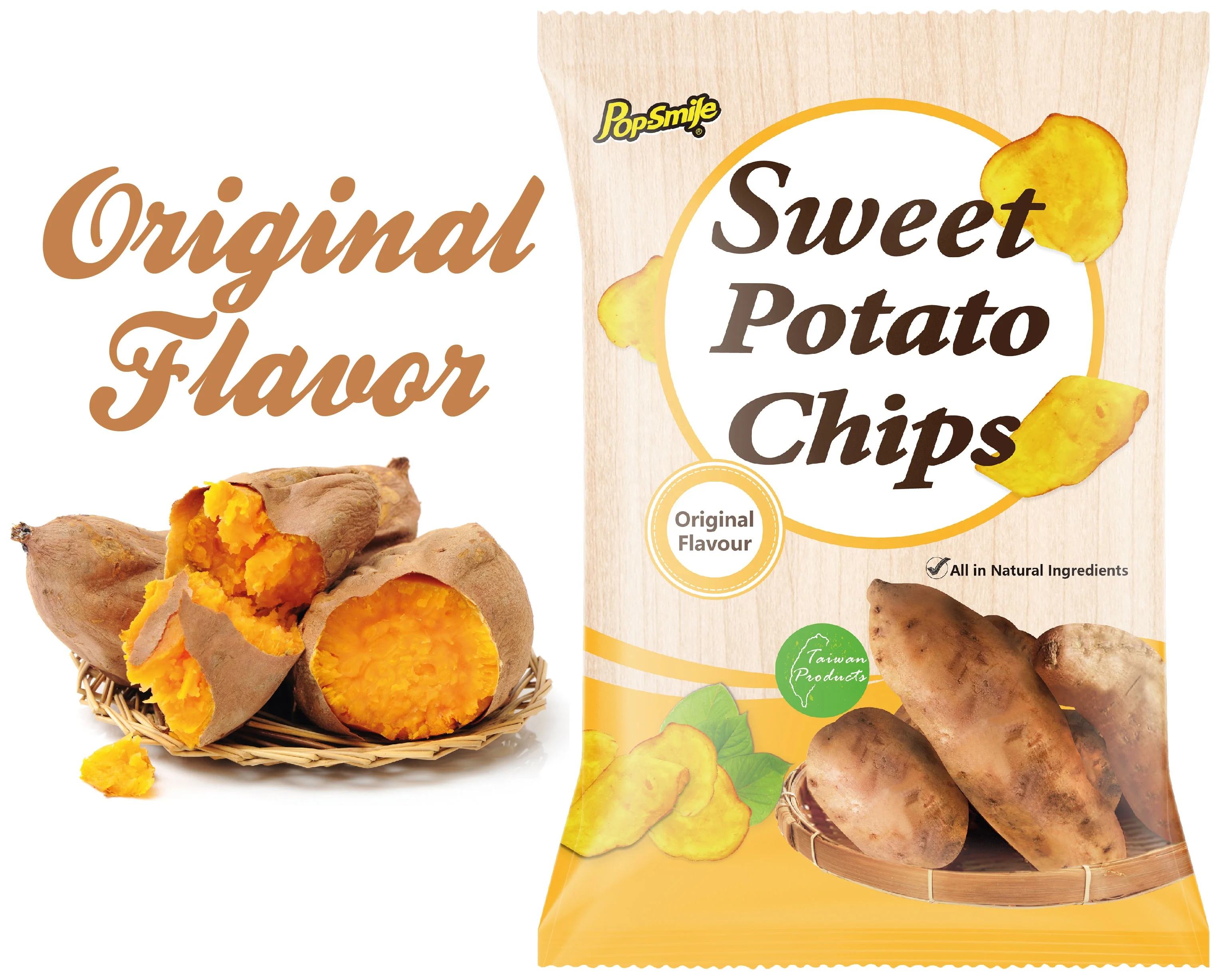 Free Sample Available Sweet Potato Chips Taiwan Snack