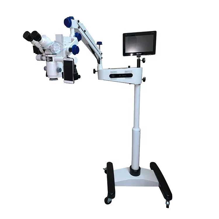 Digital Ent Portable Operating Microscope 3 Step Tilt Head With Beam Splitter , Led Tv  and Camera K-04