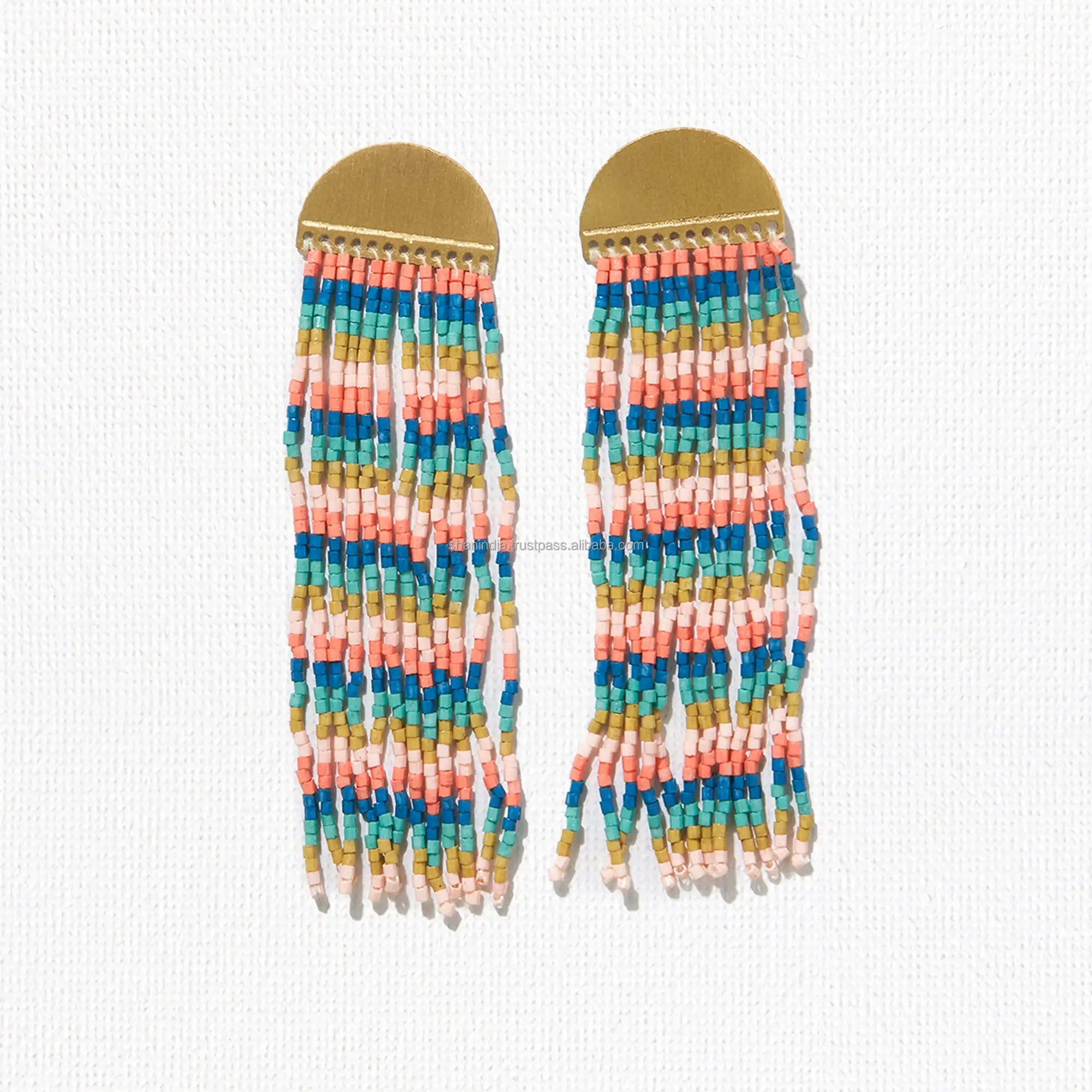 Miyuki fringe Multicolor Boho Fashion Earrings Jewelry Seed Bead Earrings Handmade Dangle Earrings For Women Girls New