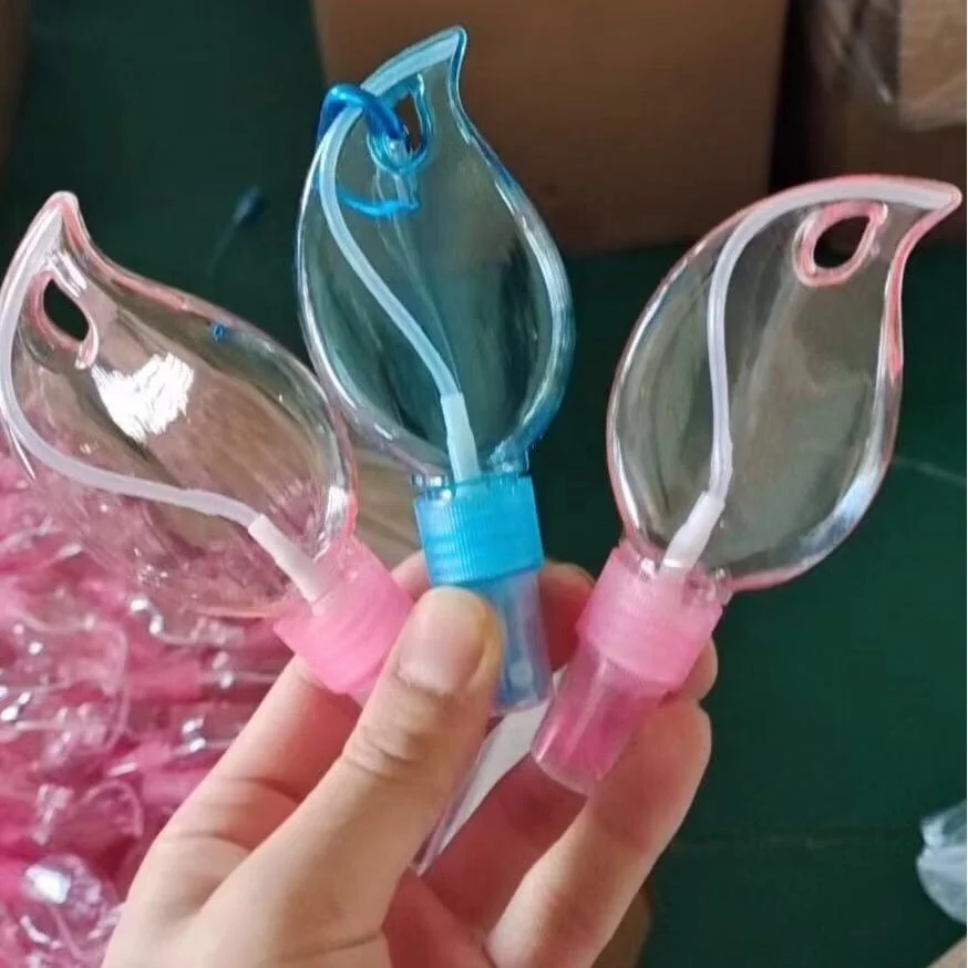 50ml PETG spray bottle with leaf shape for disinfectant and hand sanitizer