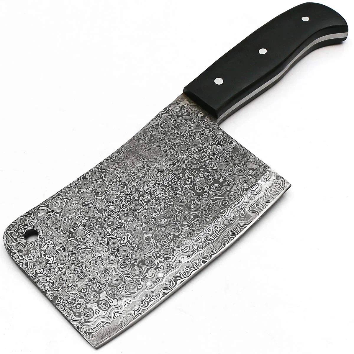 Custom Handmade Damascus Steel Cleaver Knife Full Tang Chopper Micarta Handle Cleaver Knife