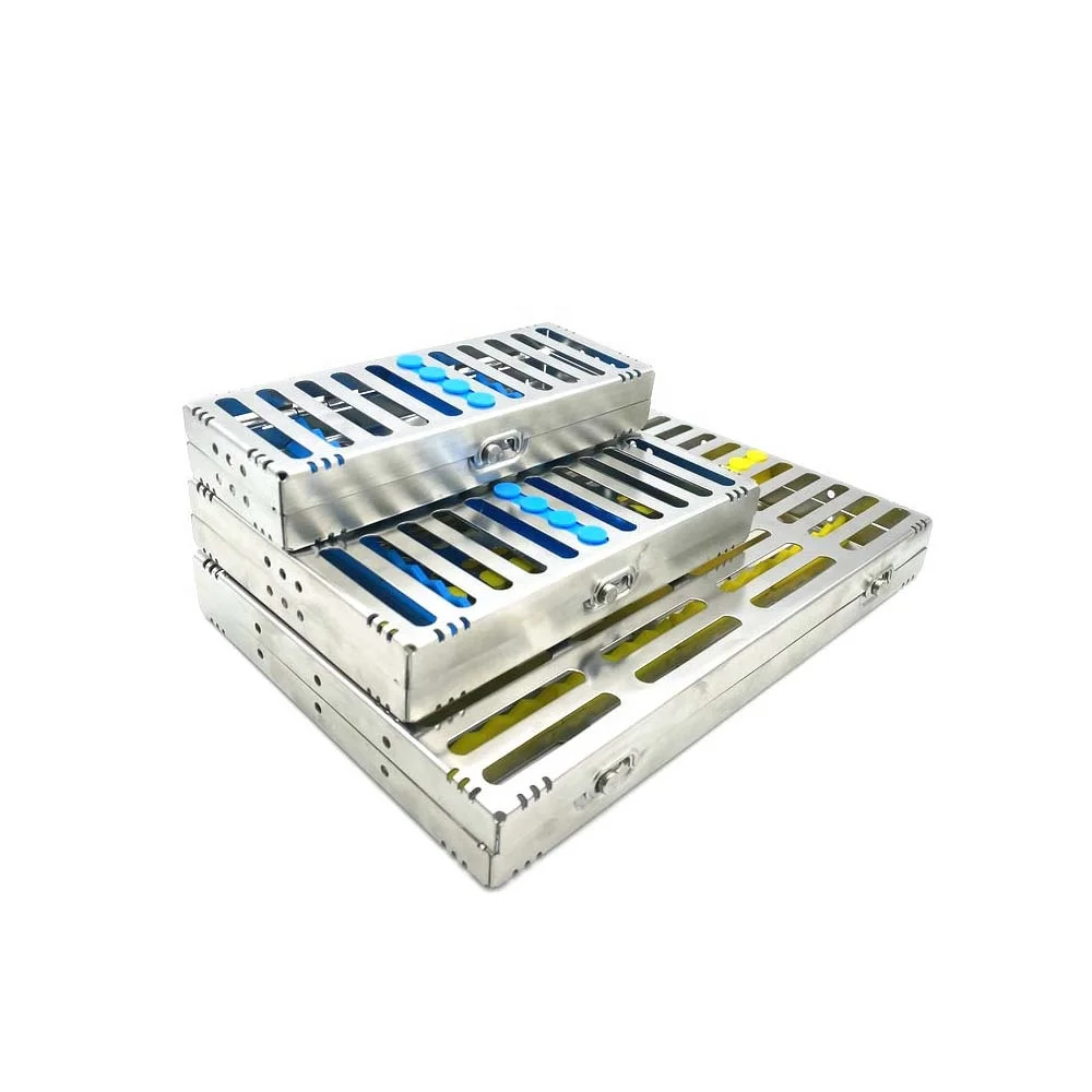 1pc Dental Sterilization Rack Surgical Autoclavable Sterilization Box Dental Cassette Disinfection Tray Dentist Tools