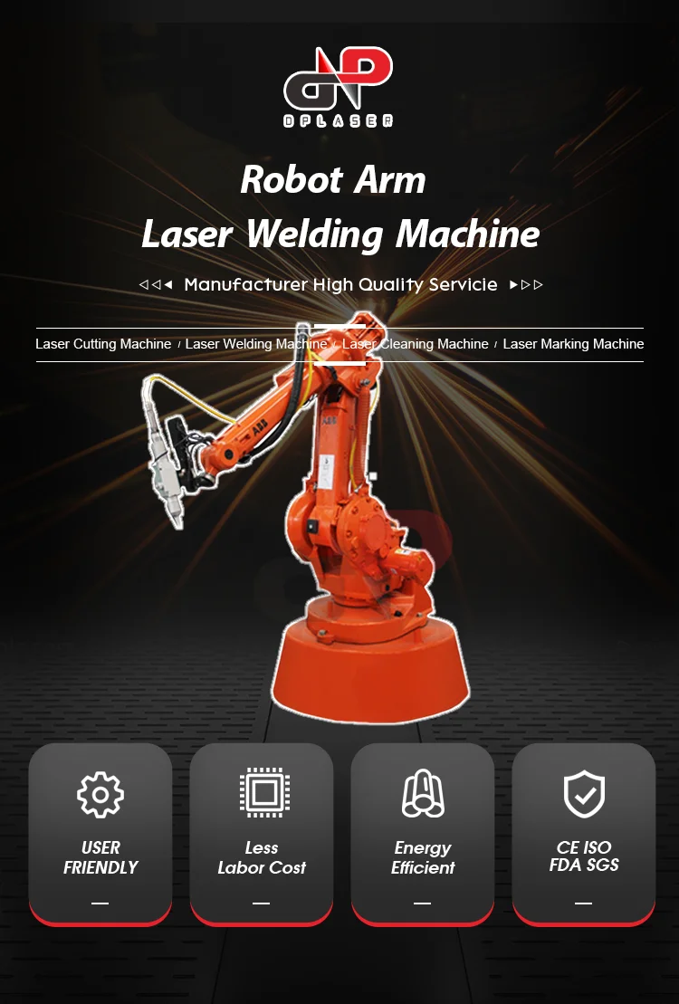 Yaskawa Servo Control 6 Axis Robotic Arm Stainless Steel Welder Automatic Fiber Laser Robot Welding Machine