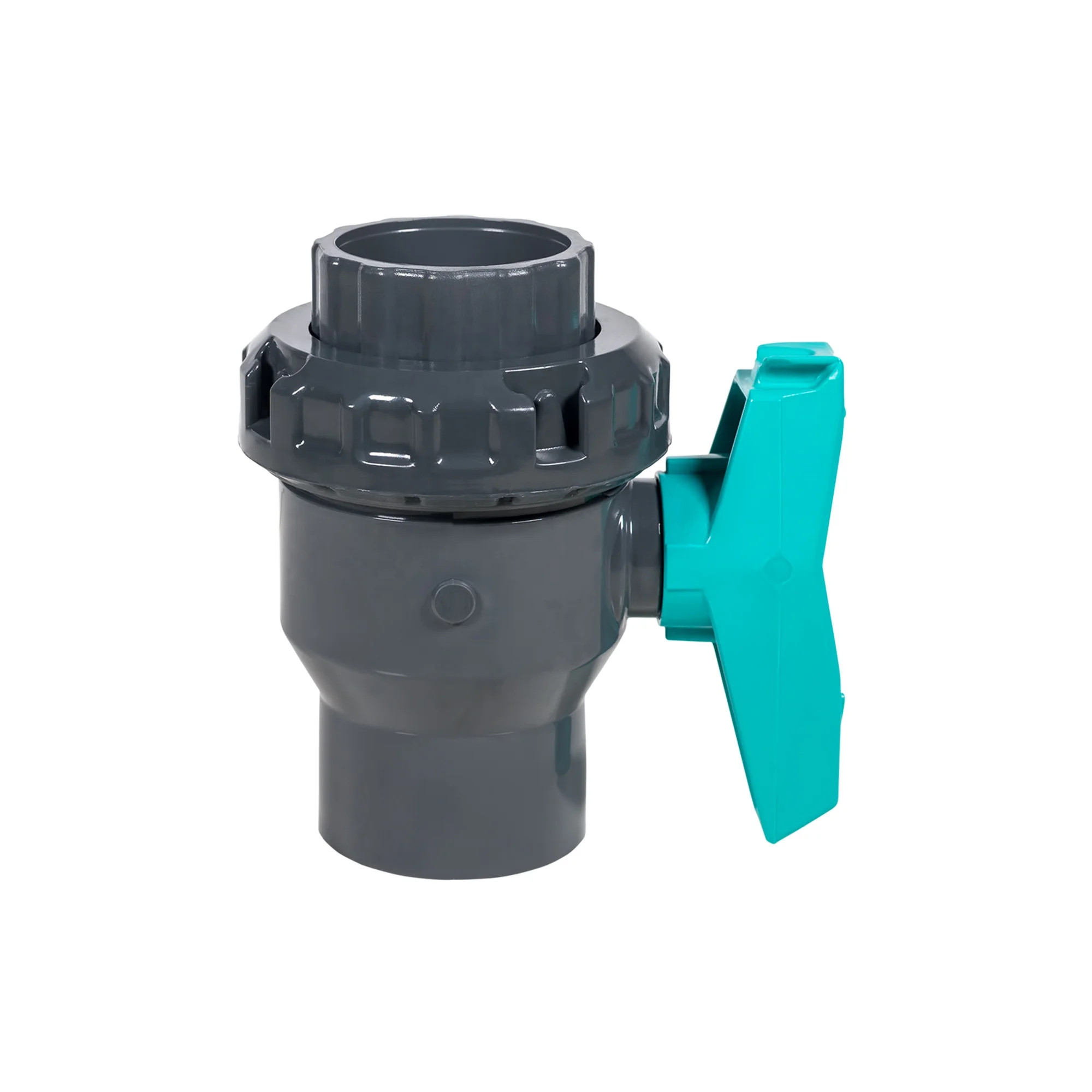 Single union ball valve UPVC by Turkish manufacturer hot sale for irrigation  easy control by handle  control water