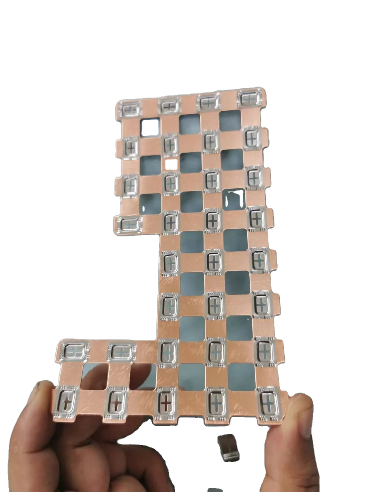 WELLGO 40X6 Flexible Power Battery Copper Nickel Sheet Bus Bar Flat Pan Assembly Copper 4 Hole Plated Busbar
