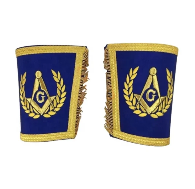  CS обычая оптовой Ручная Вышивка масонские регалии фартук и манжеты комплекты с вышивкой ручной работы; Высочайшее качество фартуки 2021
