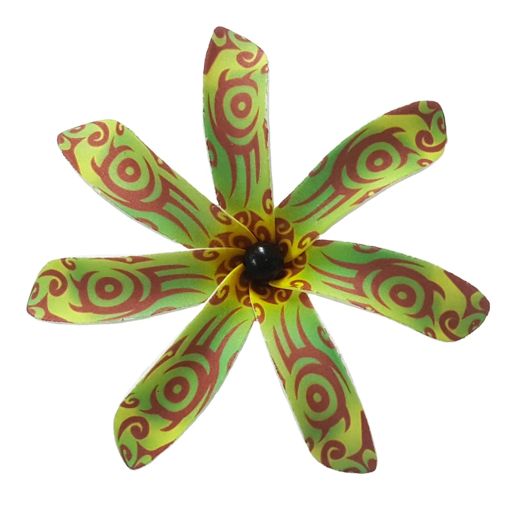 Best seller good quality Handcraft Handmade artificial tahitian foam flower with special tattoo and color pattern
