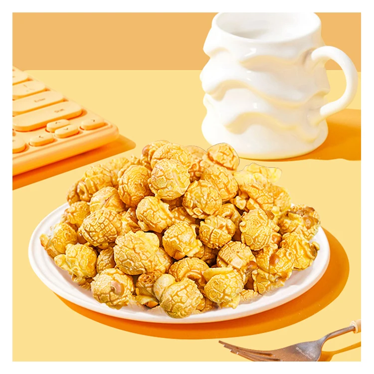 popcornMidnight movie must-have casual snack cream caramel popcorn Big drifting bottle popcorn200g /popcorn