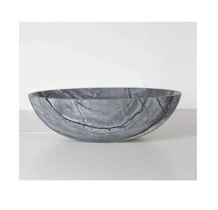 wholesale marble salad bowl set with polished for fruits / salad / corn flake / pasta serving marble bowl serving use