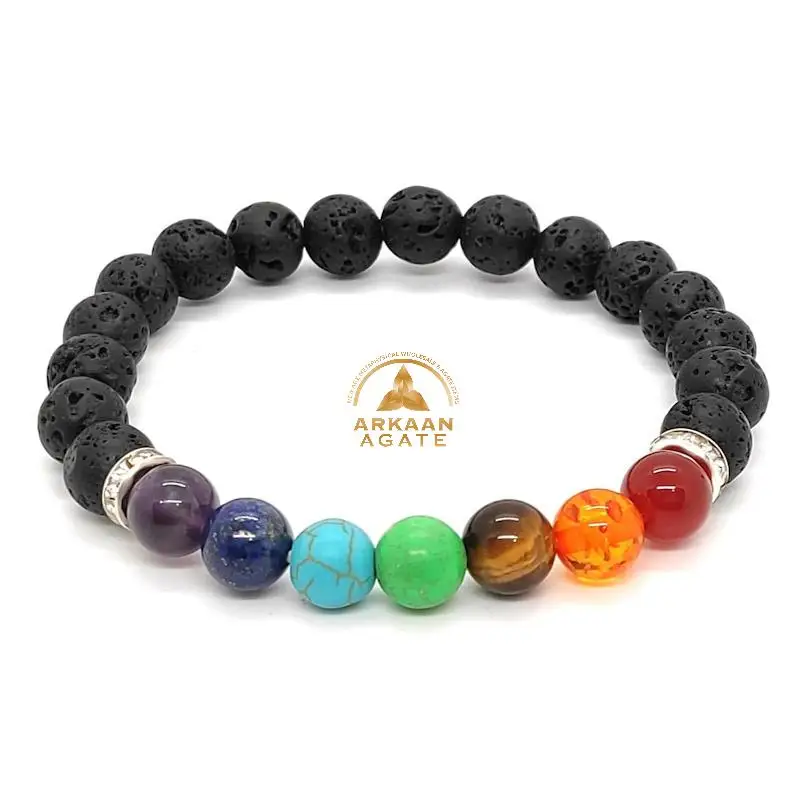 Wholesale Amethyst Buddha Bracelet High Quality Gemstone Beads stone chakra crystals Stretch Elastic for sale