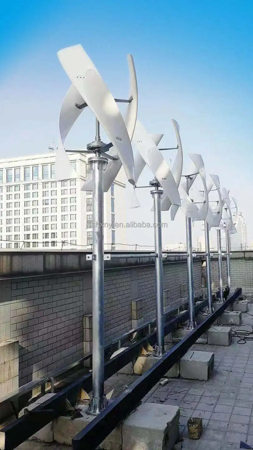 230V 3KW China Low Rpm Alternator 36 Volt  48Volt 96Volt 230Volt Vawt Vertical Wind Turbine For Farm