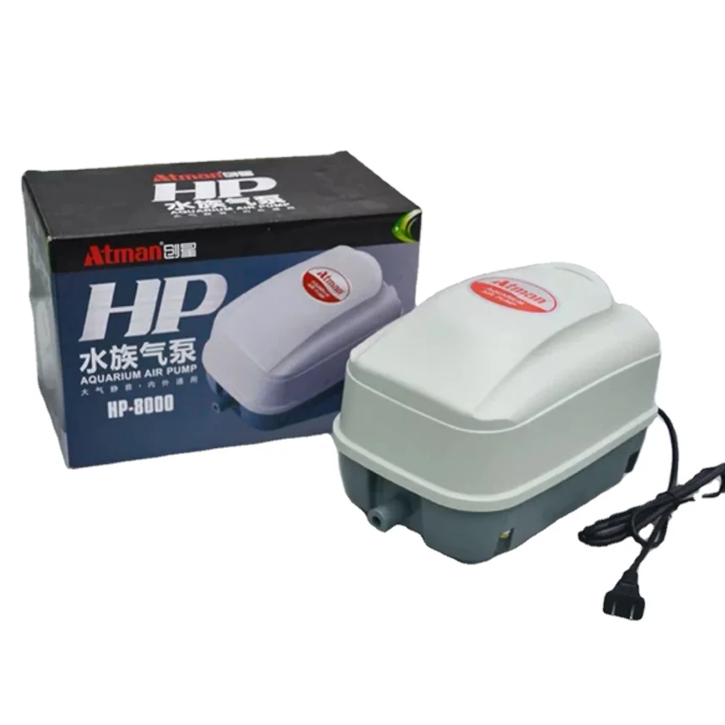 Кислородный аэрационный насос ATMAN HP 4000 8000 12000 для культивирования рыбы, большой аквариумный домашний насос высокой мощности для кислородной оксигенации, воздушный насос