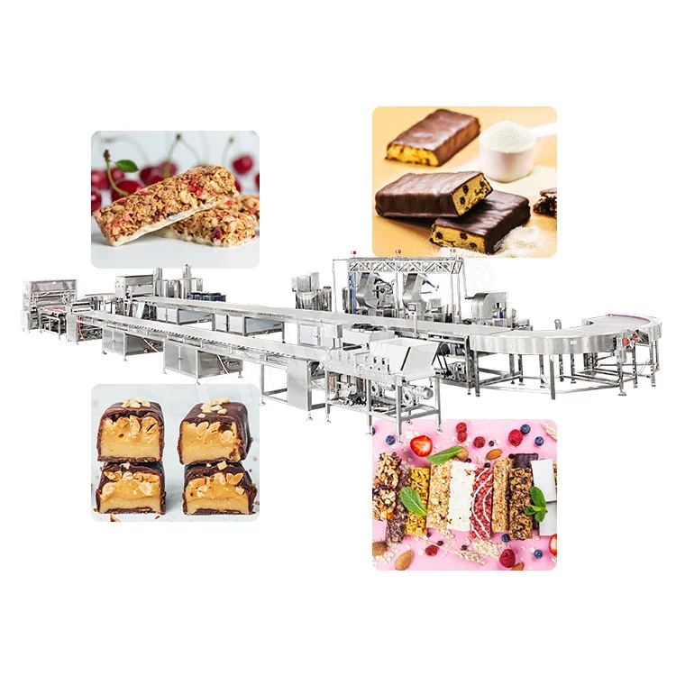 HNOC Complete Chocolate Bar Production Line Mini Protein Bar Form Machine Peanut Butter Bar Mould Machine
