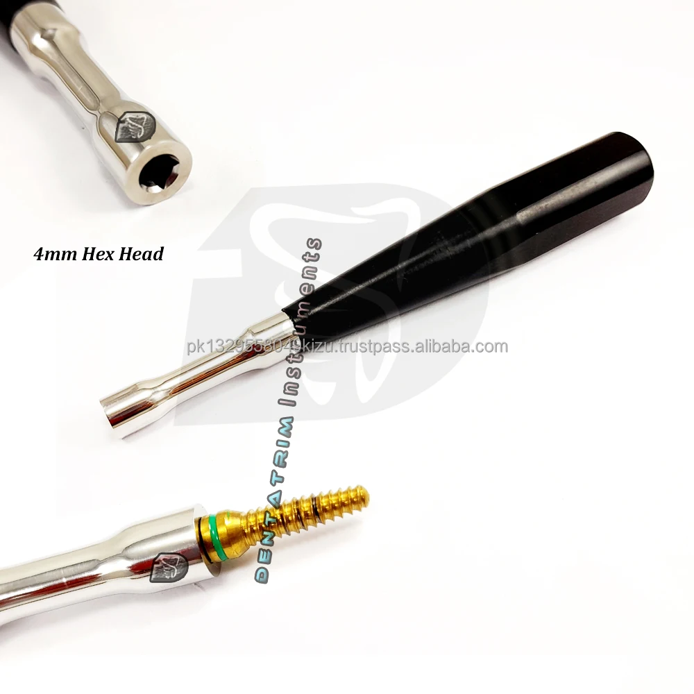 Стоматологический расширитель костей винты с длинной ручкой отвертка гаечный ключ 4 мм шестигранная CE PK 3 года стоматологические инструменты для