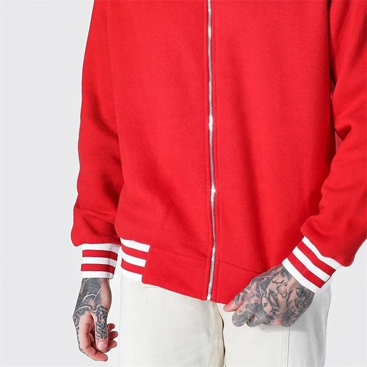 Дизайнерская однотонная шерстяная красная куртка Letterman мужская бейсбольная по индивидуальному заказу