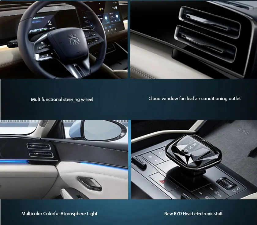 BYD Qin L DM-i 80 km New Four-Door Five-Seater Medium-Sized Plug-in Hybrid Vehicle Chinese Made with Left Steering
