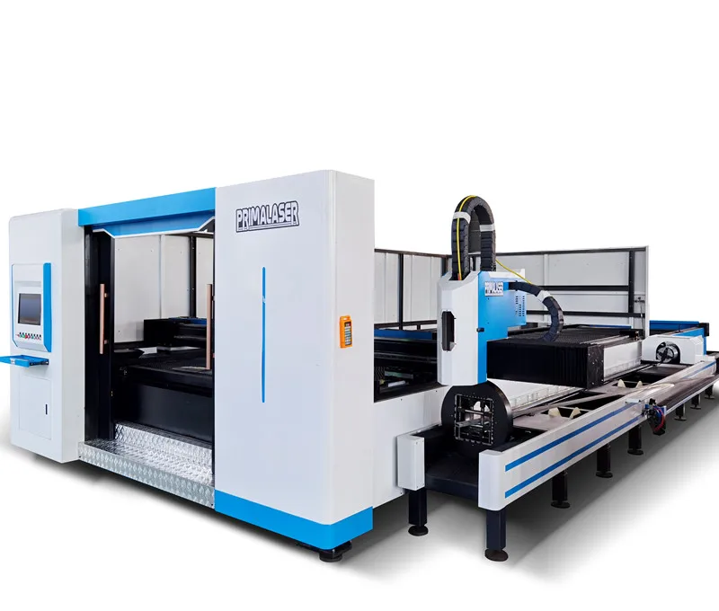 Metal Sheet Laser Cutting Machine Enclosed Laser Cutting Design Cheap and High Quality 1000W Tube Fiber Laser 20 1500w Pulsed