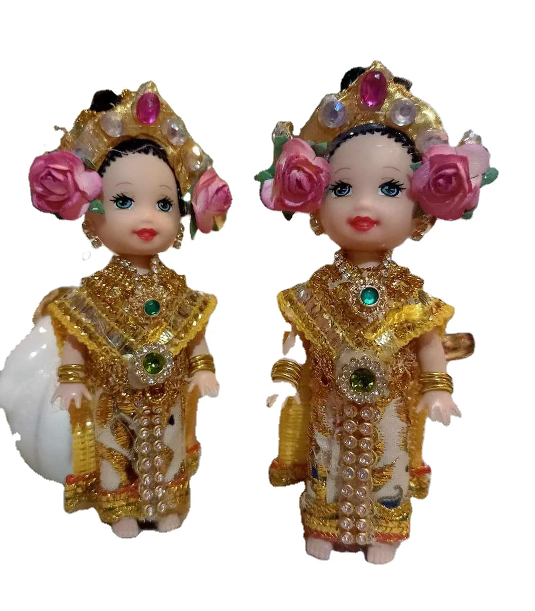 High Quality Mascot In Thai Costume Directly Sourced from Thailand Mini Doll in Thai Traditional Dress Hand Made Costume Novelty