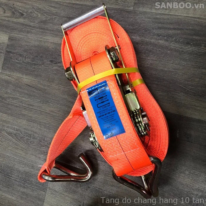Hot trend Ratchet Tie Down Strap With double Hooks Polyester Tie Down cargo Lashing Belt in Vietnam