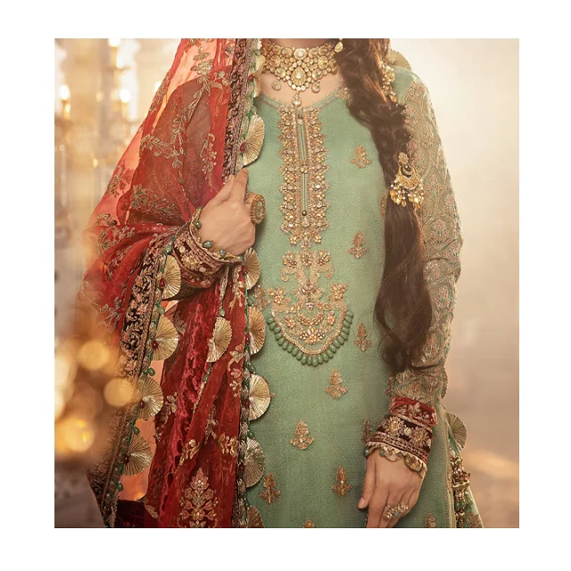 High Quality Embroidered Organza Sari Available For Women Party Wear In Bulk On Best Wholesale Price