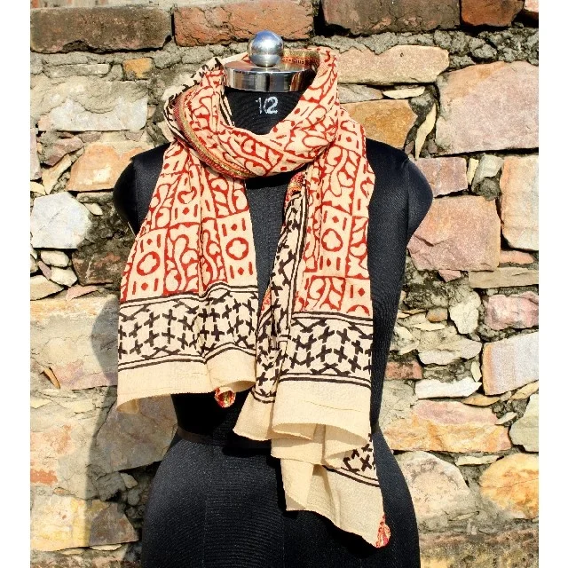 New Arrival Handmade Cotton Beach Wrap Sarong Hand Block Print Women Swim Craft Ethnic Party Wear Summer Scarf Accessories