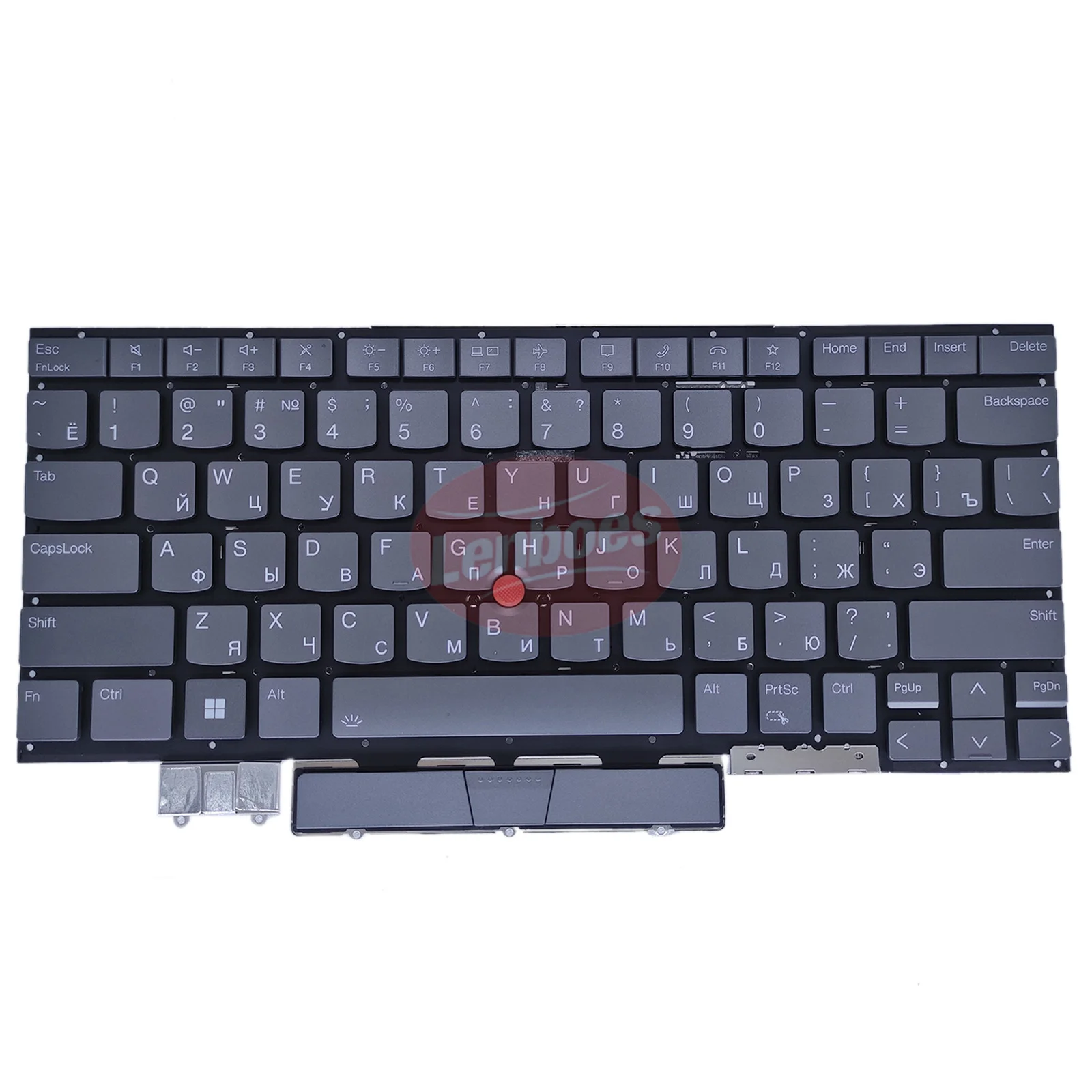 RU Layout Gray Keyboard Backlit for Lenovo ThinkPad X1 Carbon 9th 10th Gen Notebook Russian Standard