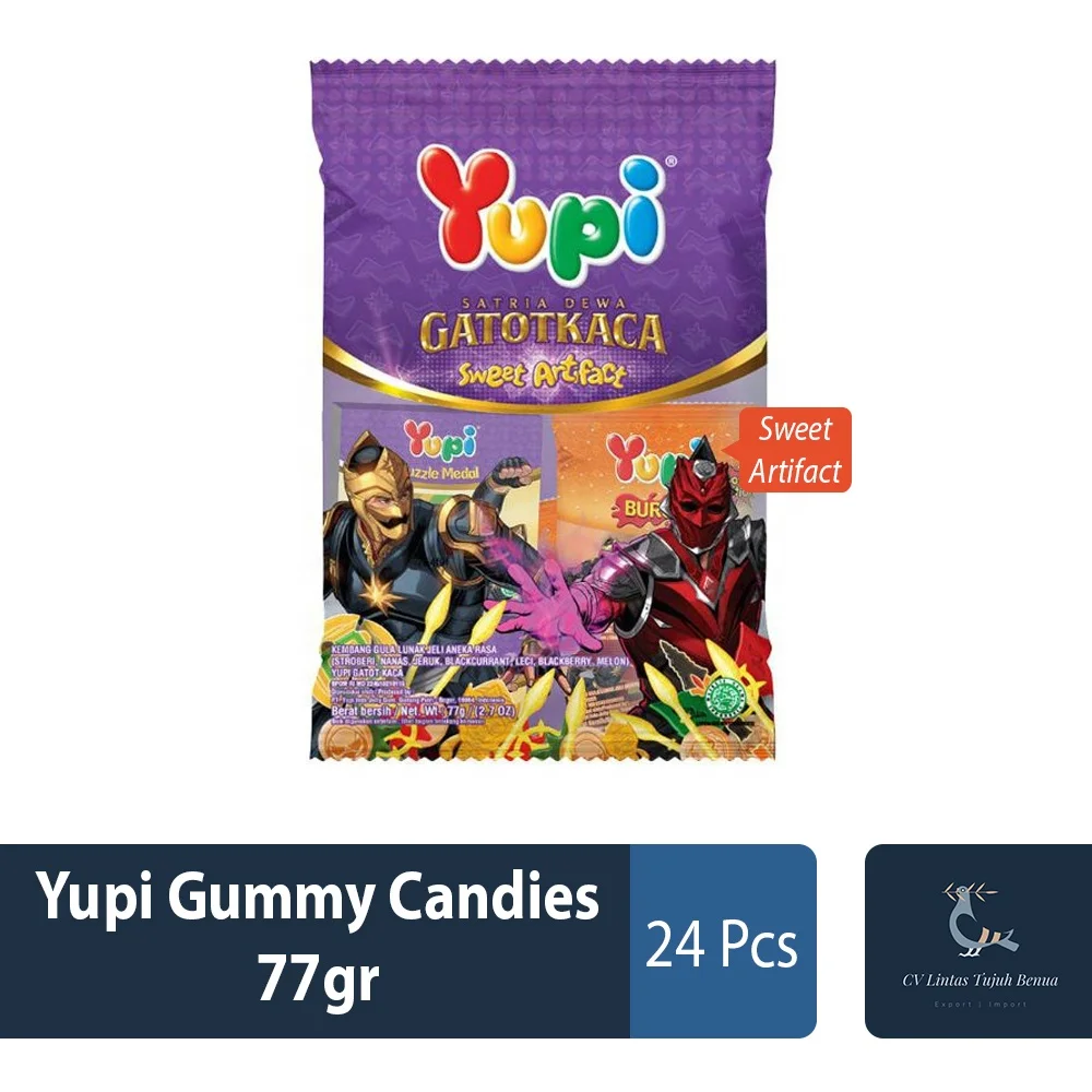 SALE Popular Yupi Gummy Candies 77gr Sweet Artifact Variant Chewy Fun Shape Popular Gummy Candy