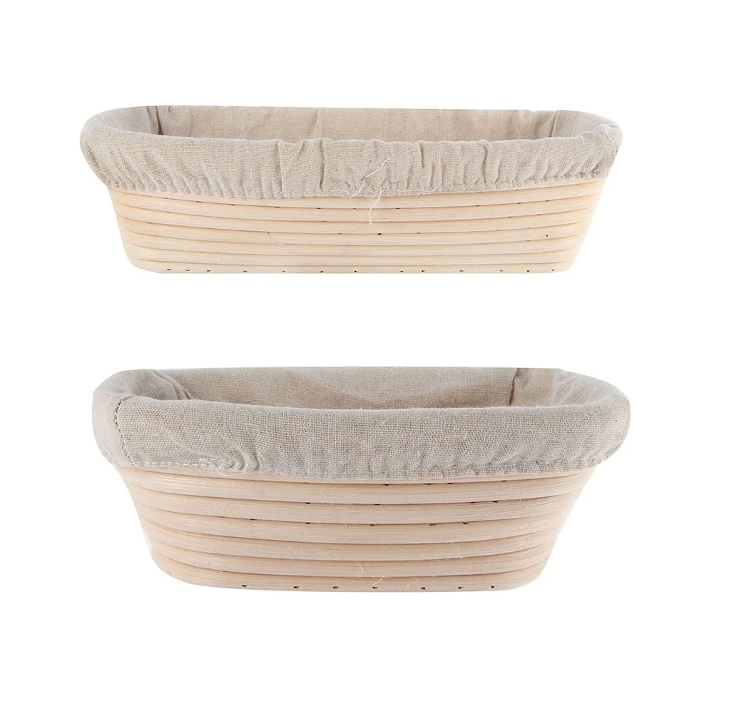 
High Quality Rectangle Natural Vietnam Dinnerware Sets Rattan Bread Basket Hot Kitchen Tool for Bakers 
