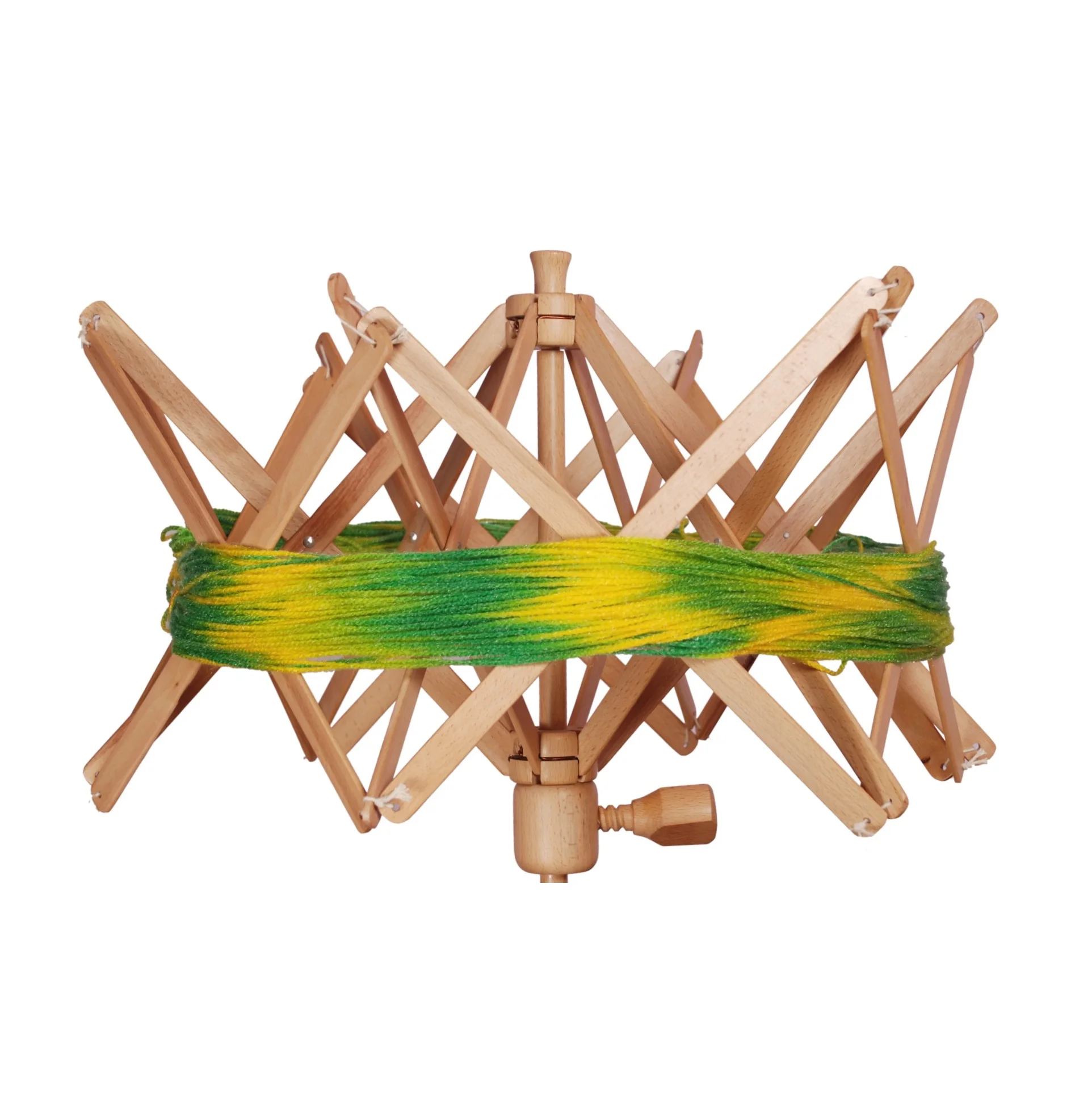 Custom low moq knitting tools skein Wooden Yarn Swift Wool Material for Knitting Box