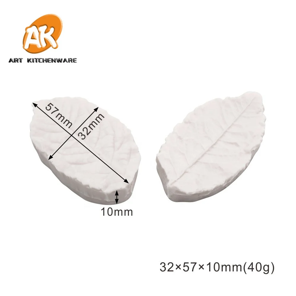 AK Gum Paste Flower Silicone Molds Leaf Veiner Veining Molds Cake Decorating Tools for Bakery VM069