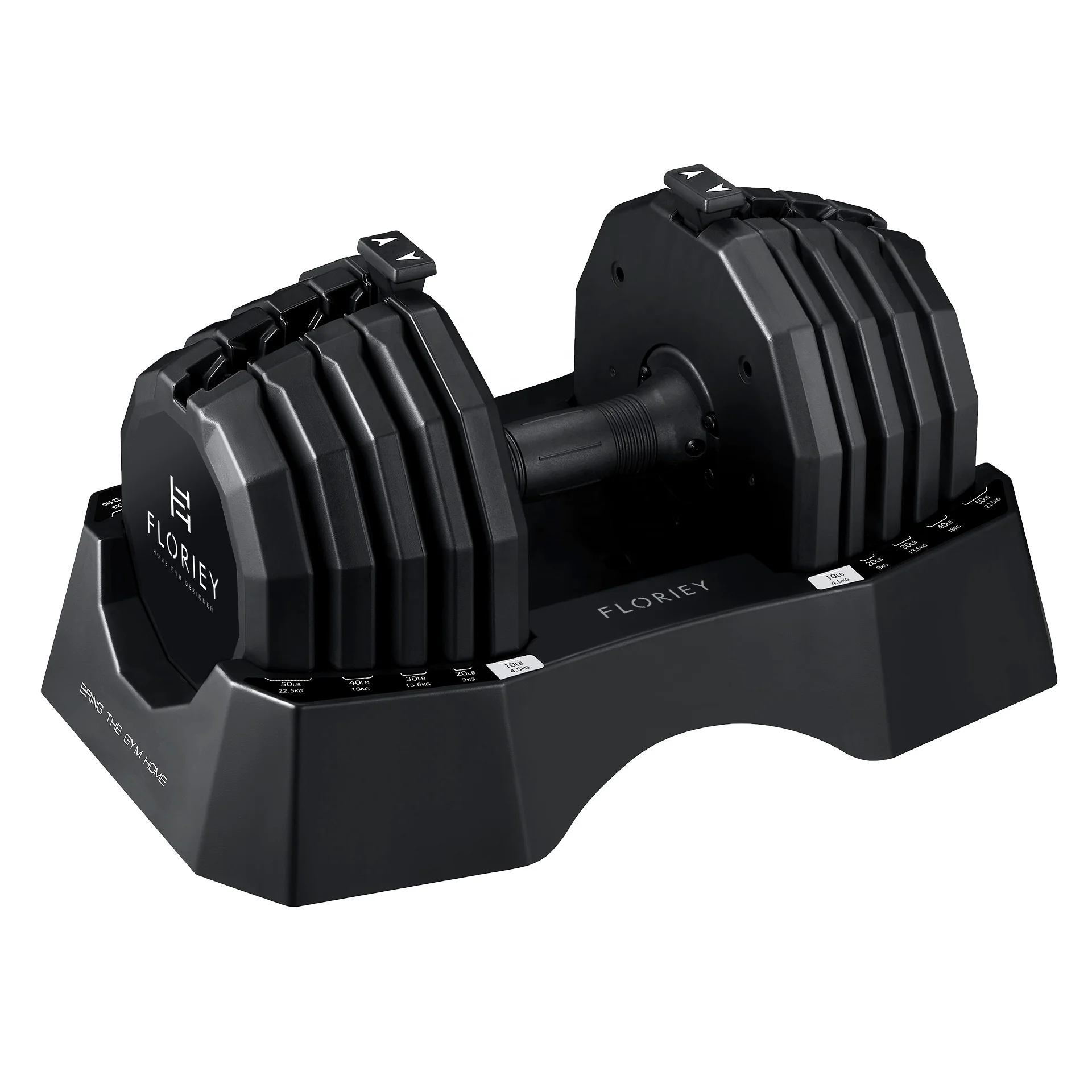 Best Quality Home Gym Fitness Equipment 10 to 50LB Weights Dumbells Set Adjustable Dumbbells