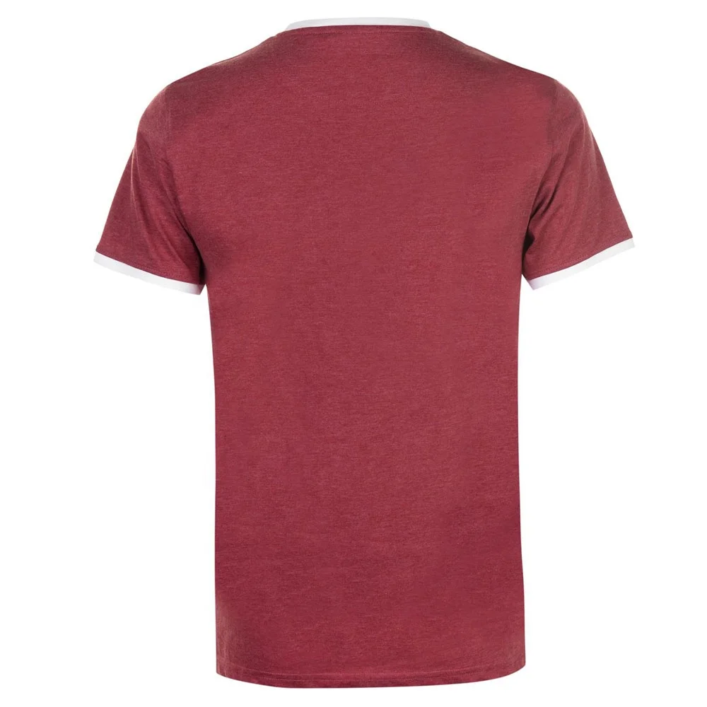 Wholesale 100% Cotton Plain Blank Burgundy T Shirt | Blank Maroon Dark Red T Shirt For Custom Logo Label Embroidered Printing