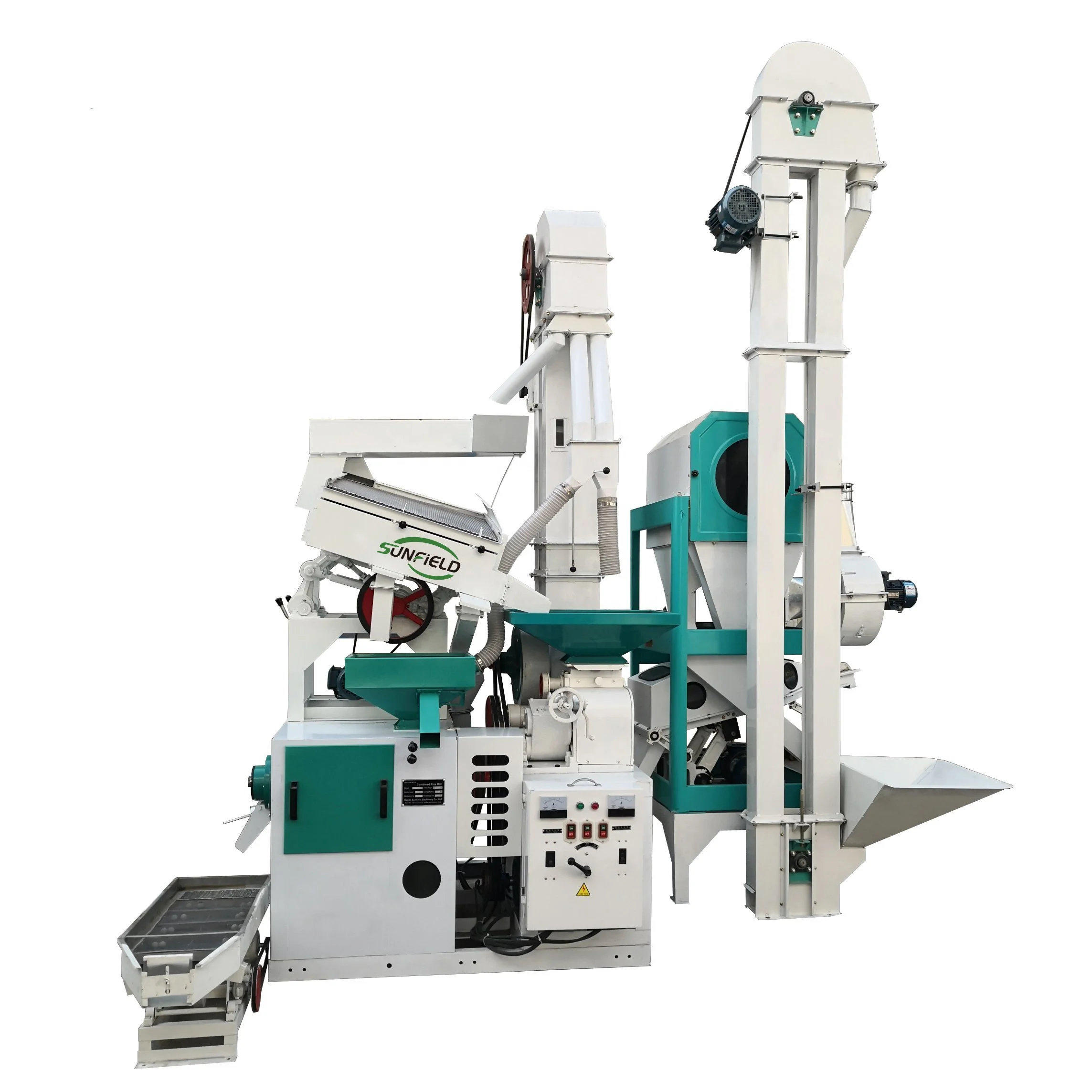 20TPD complete set combined Rubber roller rice mill