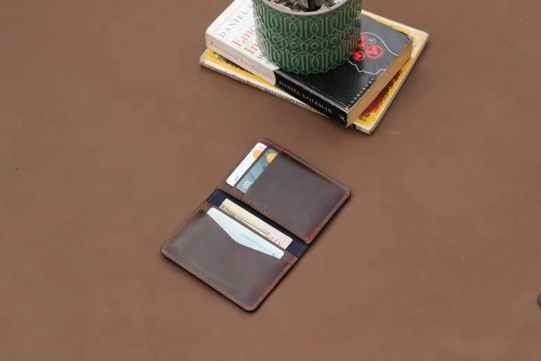 Custom Genuine Pure Original Premium Leather Wallets Men id credit card holders with rfid protection